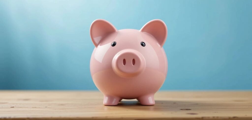 Icono de una hucha representando el Paso 1 de la guía: Evalúa tu Situación Financiera y Presupuesto.